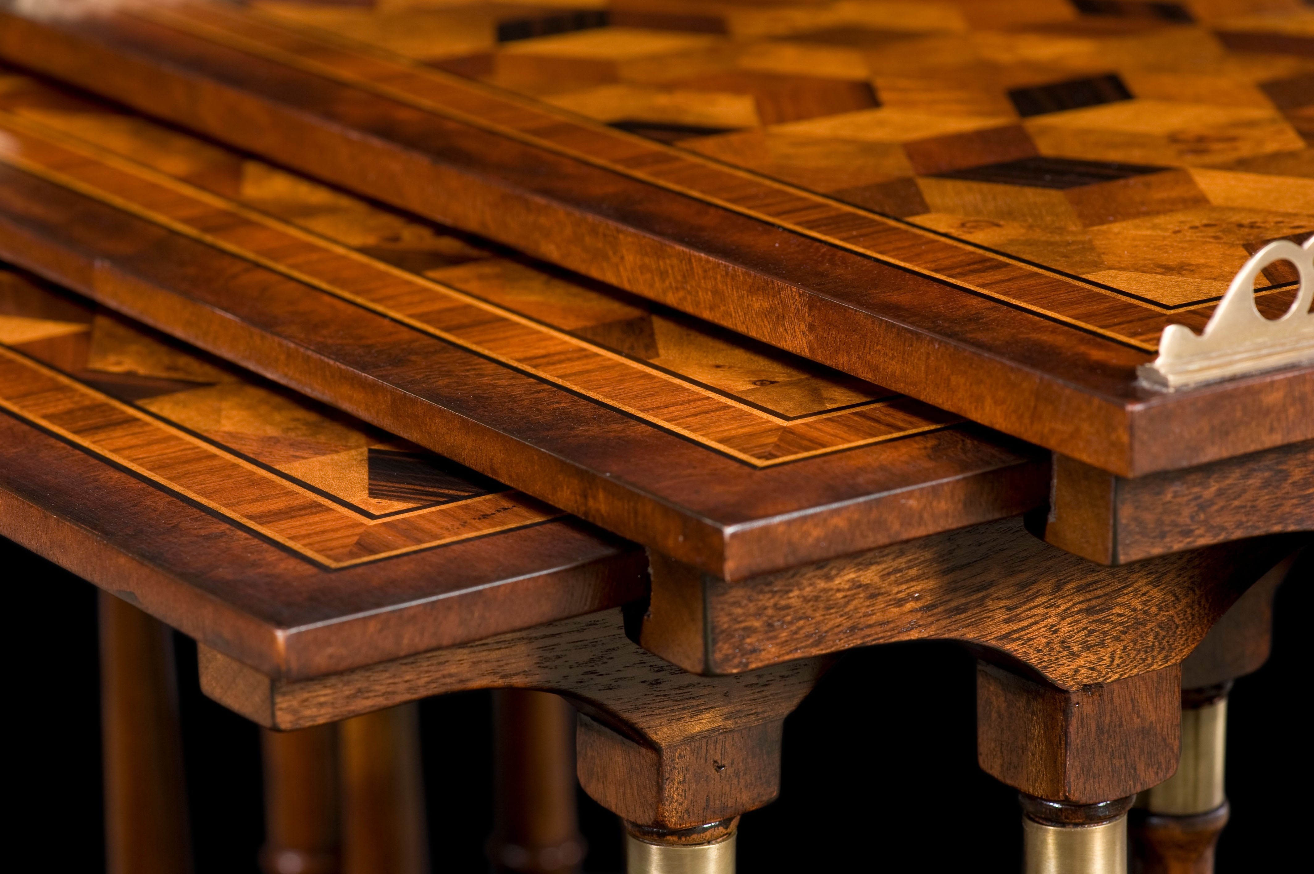 The South Drawing Room Parquetry Nest of Tables | Theodore Alexander | Sutter & Vale