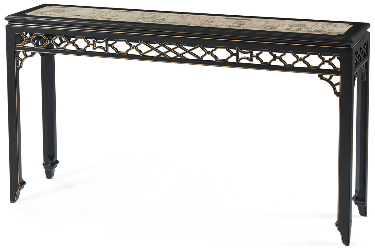 Long Hall Chinoiserie Console Table | Theodore Alexander | Sutter & Vale