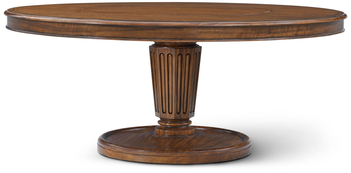 Haddon Round Dining Table with Lazy Suzan | Theodore Alexander | Sutter & Vale
