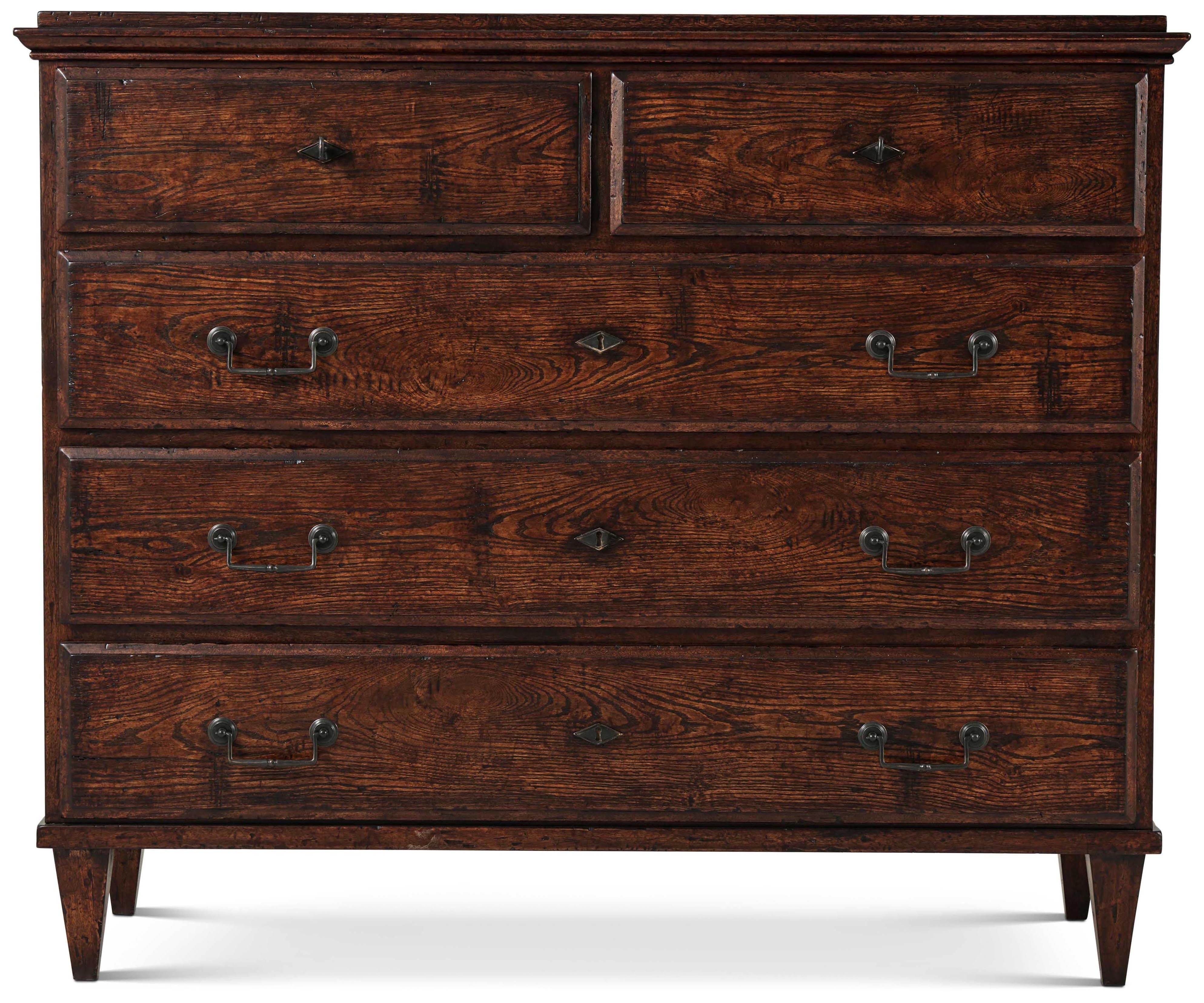 Axel Chest of Drawers in Khaya Wood, Oak Veneer - Theodore Alexander