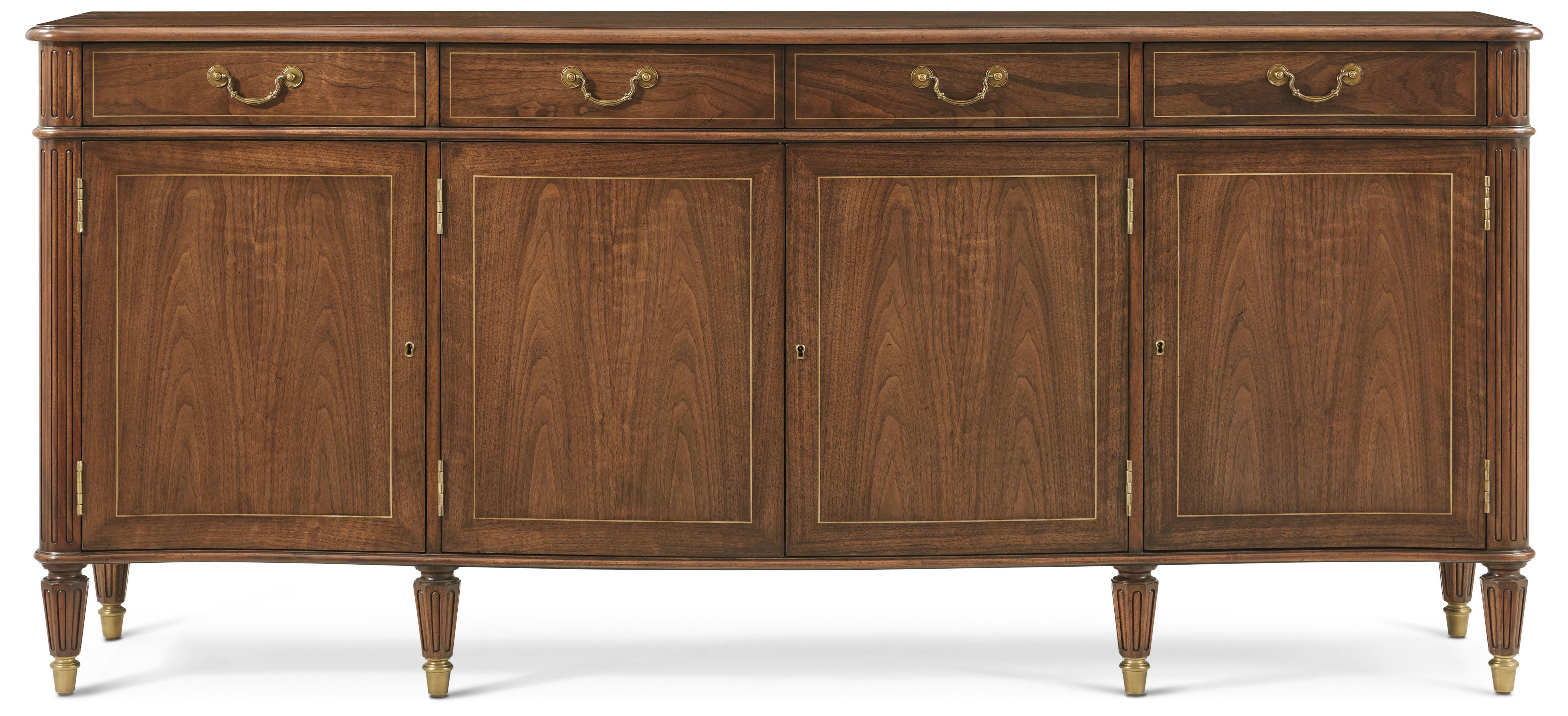 Tilbury Sideboard in Khaya, Veneer, Brass - Theodore Alexander