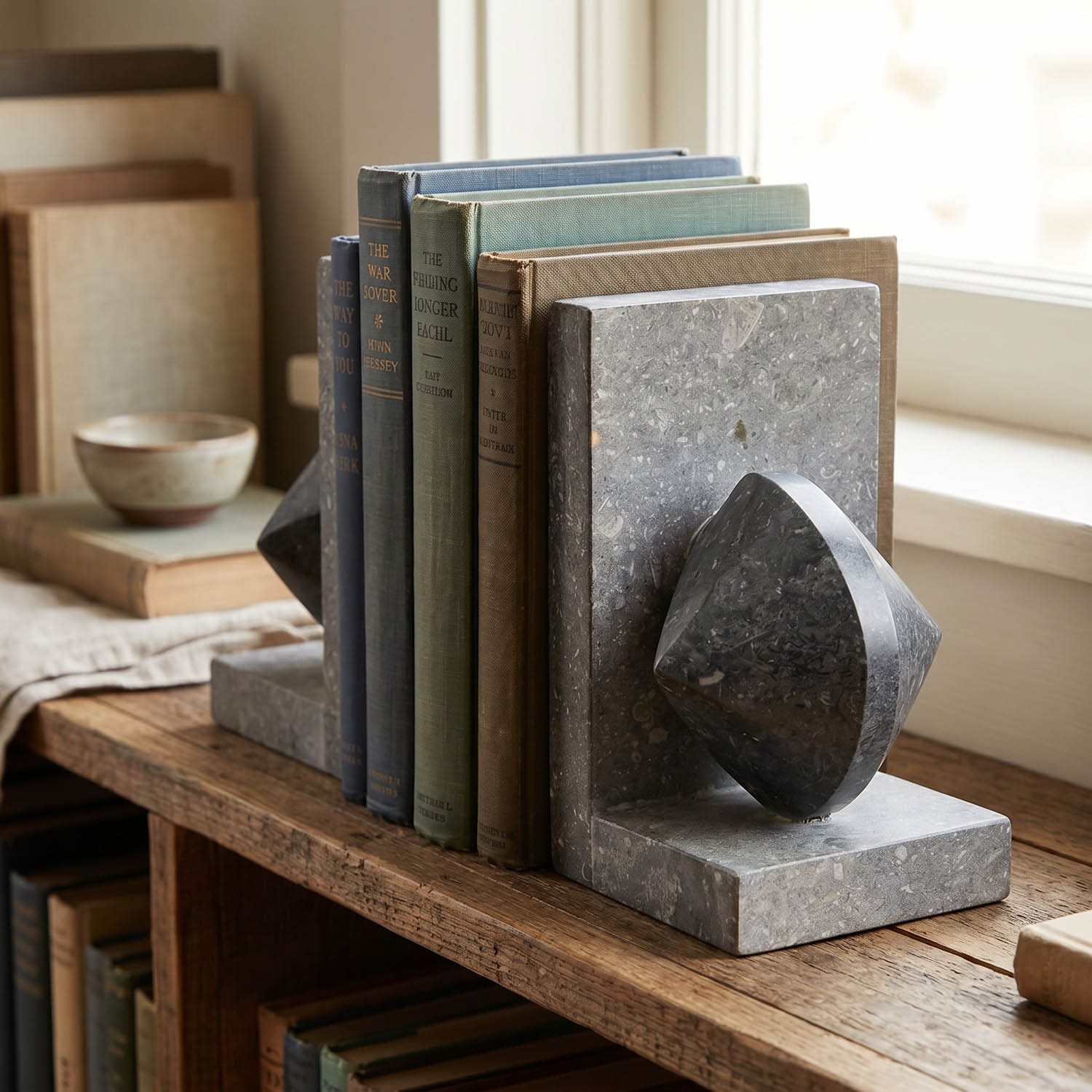 Marble Bookends