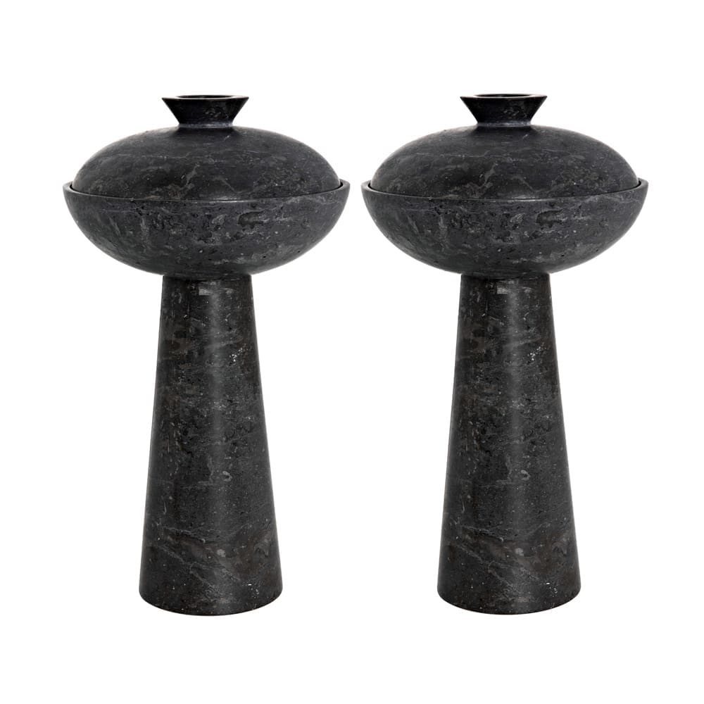 Guy, Set of 2 in Black Marble — Noir Furniture