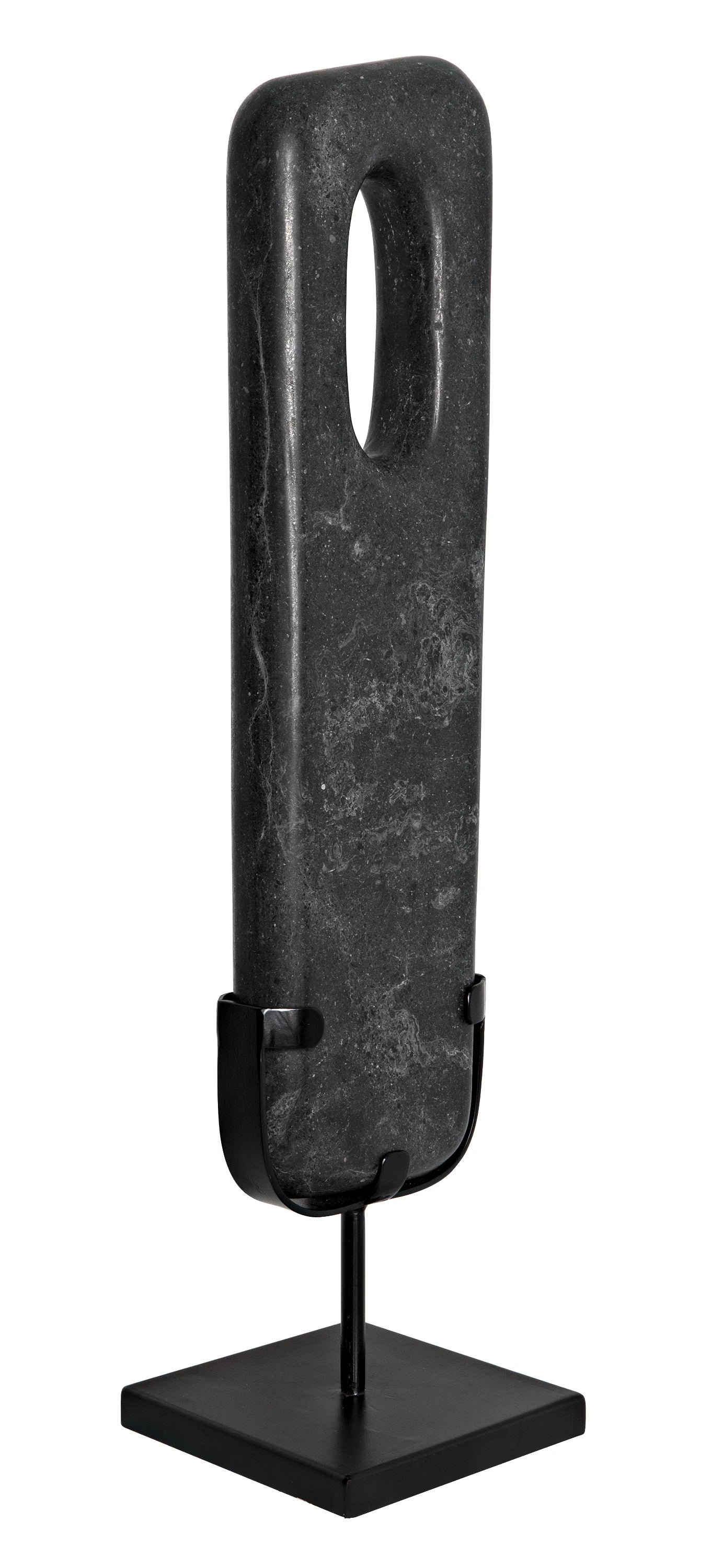 Flaubert Set of 2 in Black Marble and Matte Black — Noir Furniture