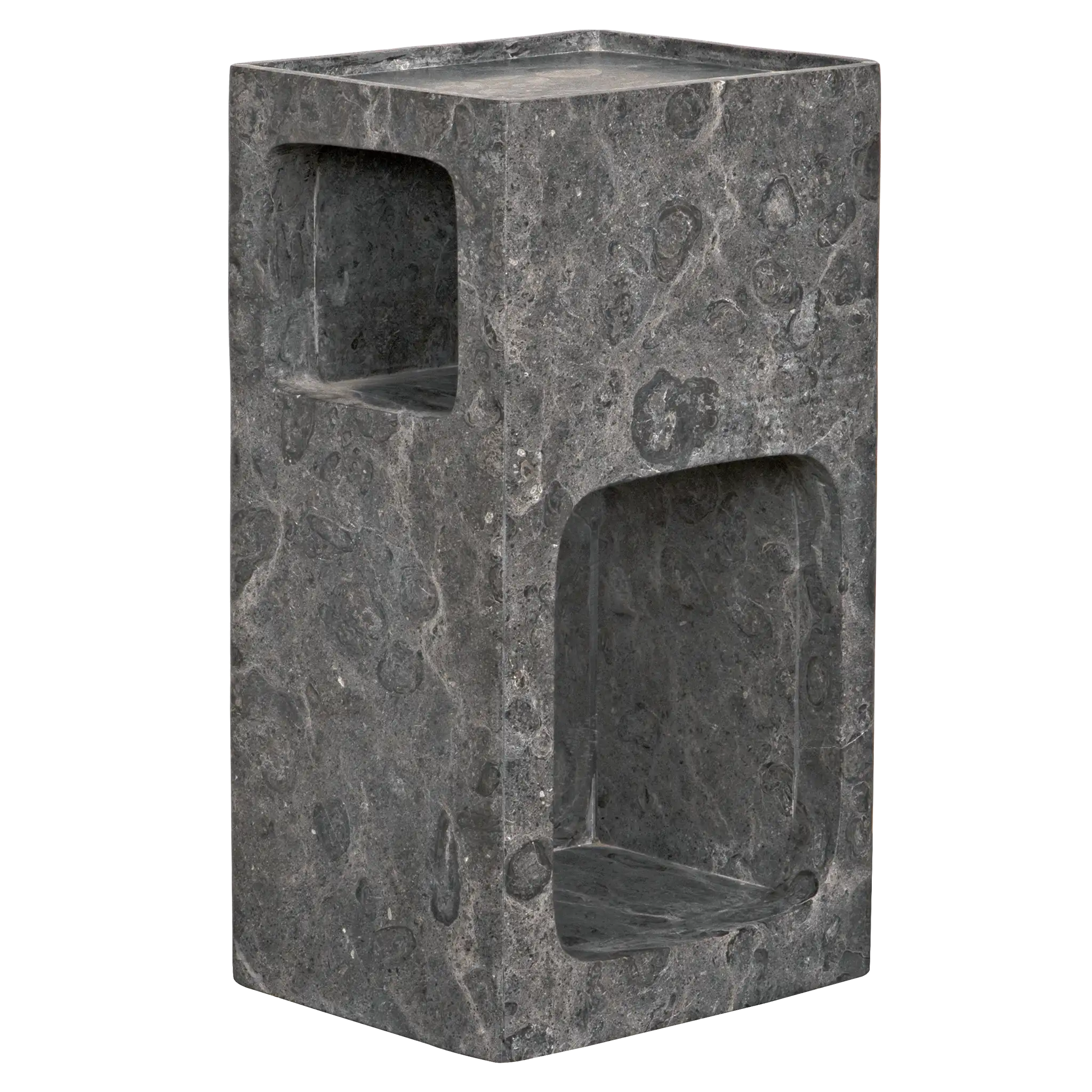 Murakami Side Table in Black Marble — Noir Furniture