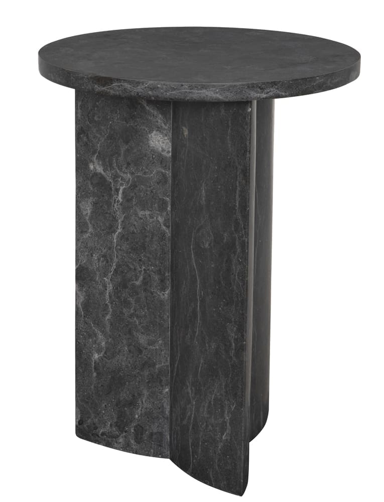 Diana Side Table in Black Marble — Noir Furniture