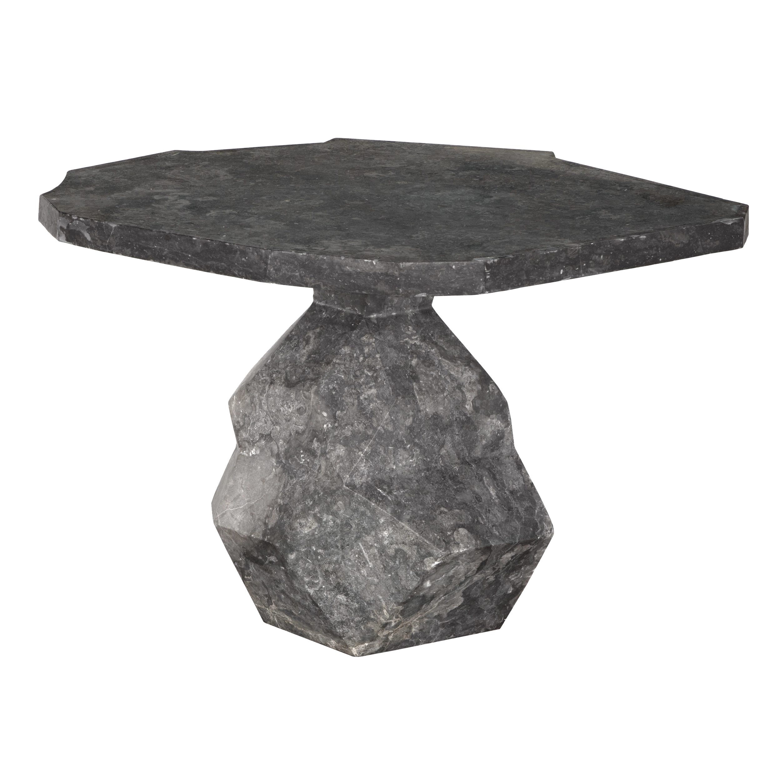 Rind Table, Black Marble in Black Marble — Noir Furniture
