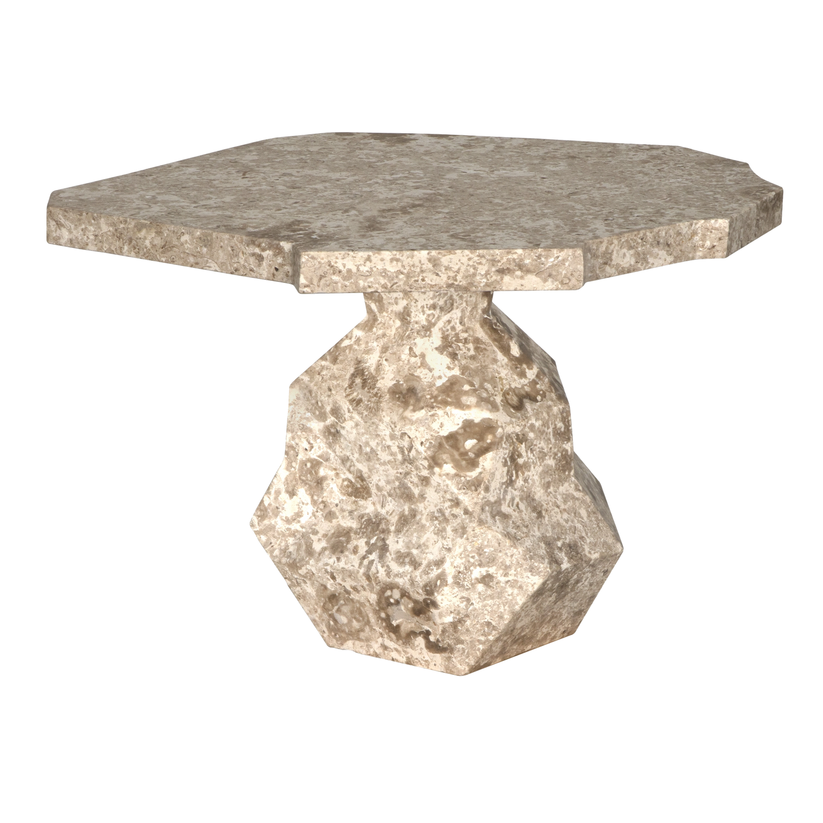 Rind Table, White Marble by Noir Furniture | Sutter & Vale