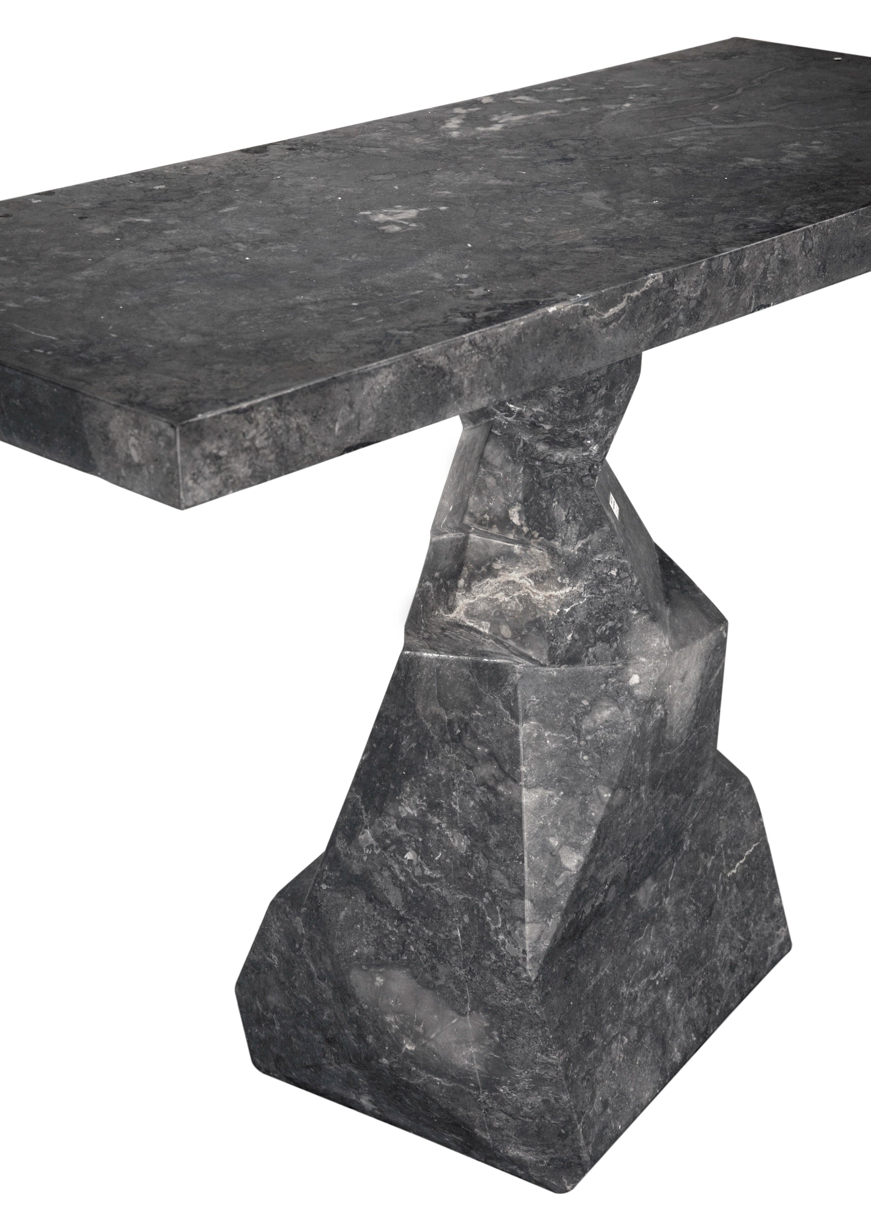 Tilden Console, Black Marble in Black Marble — Noir Furniture