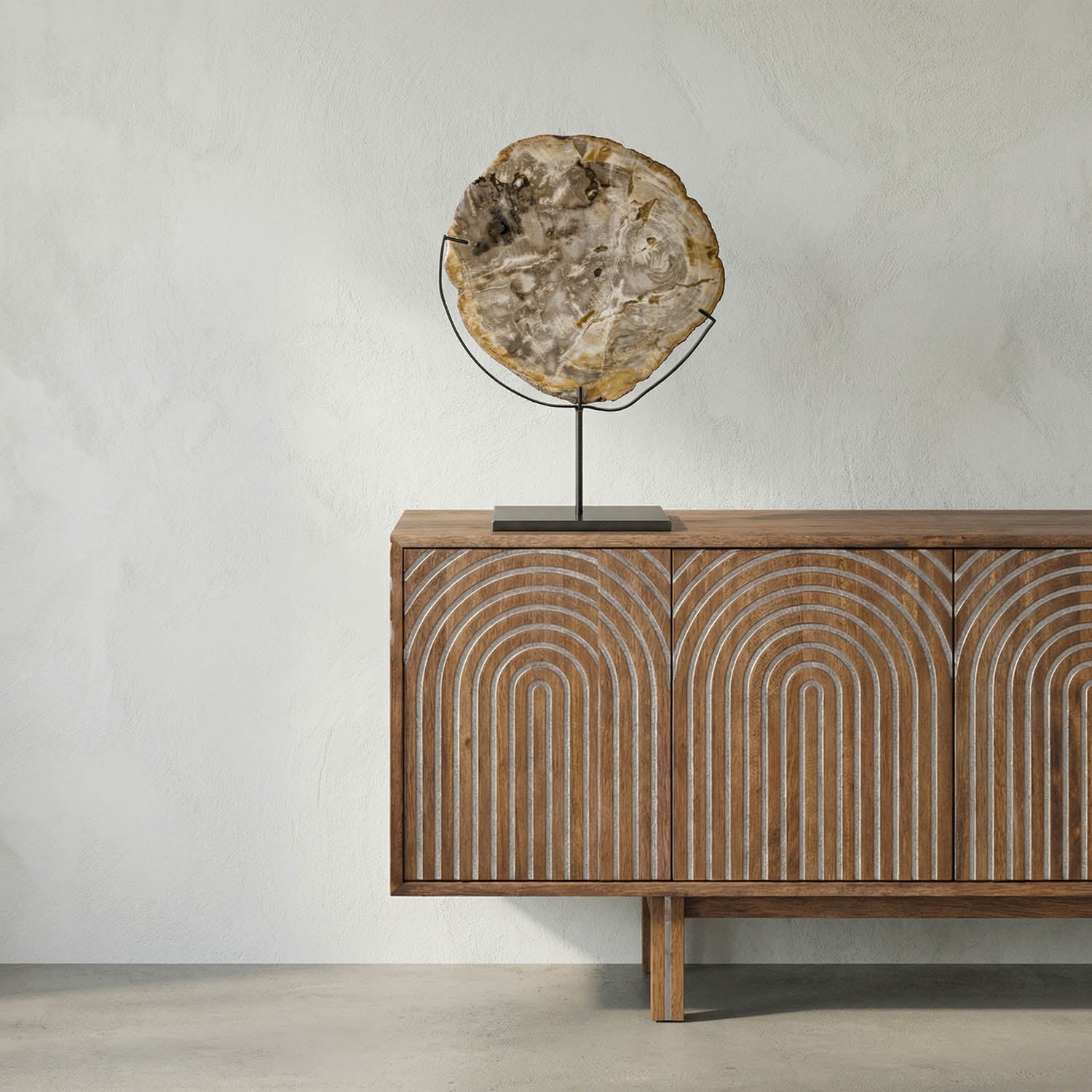 Wood Fossil with Stand, 12″ by Noir