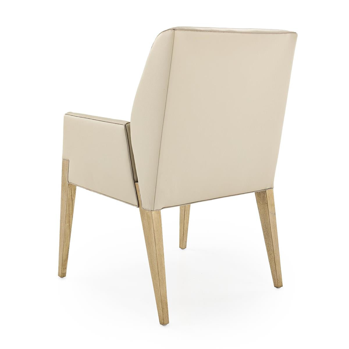 Chorro Occasional Chair, Grey Leather – Art by John Richard | Sutter & Vale