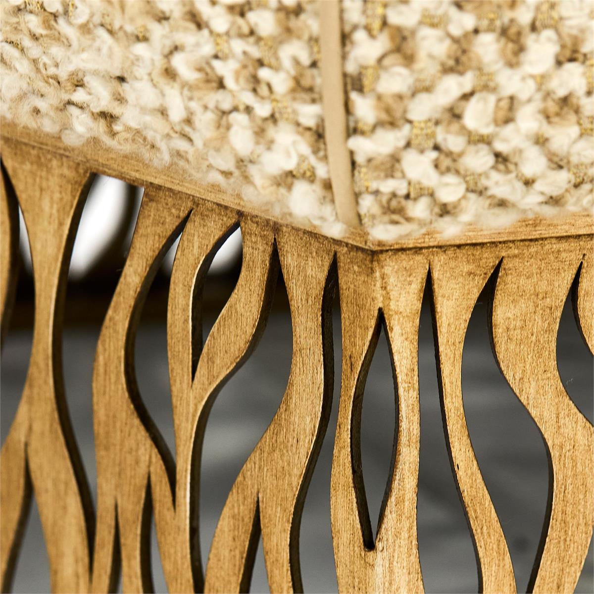 Honeycomb Ottoman, Gold - 5020 by John Richard | Sutter & Vale