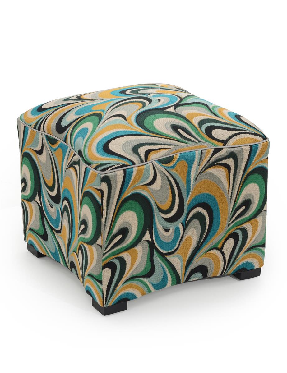 Curved Ottoman - 4068 – Art by John Richard | Sutter & Vale