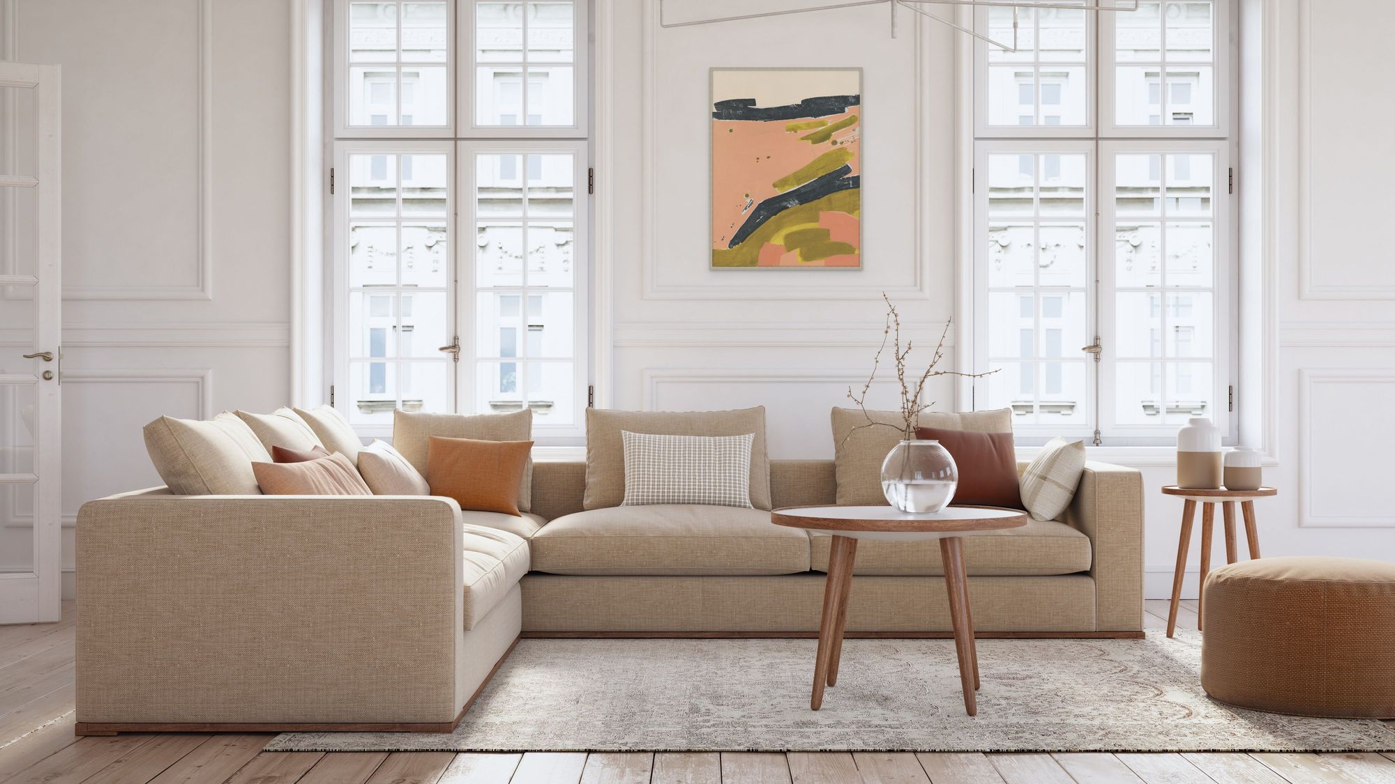 Apricot Hues 1 in a room