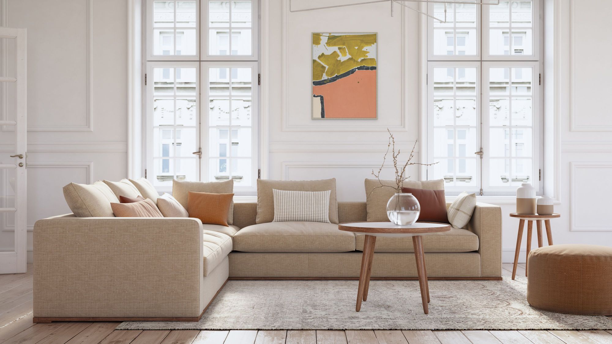Apricot Hues 2 in a room