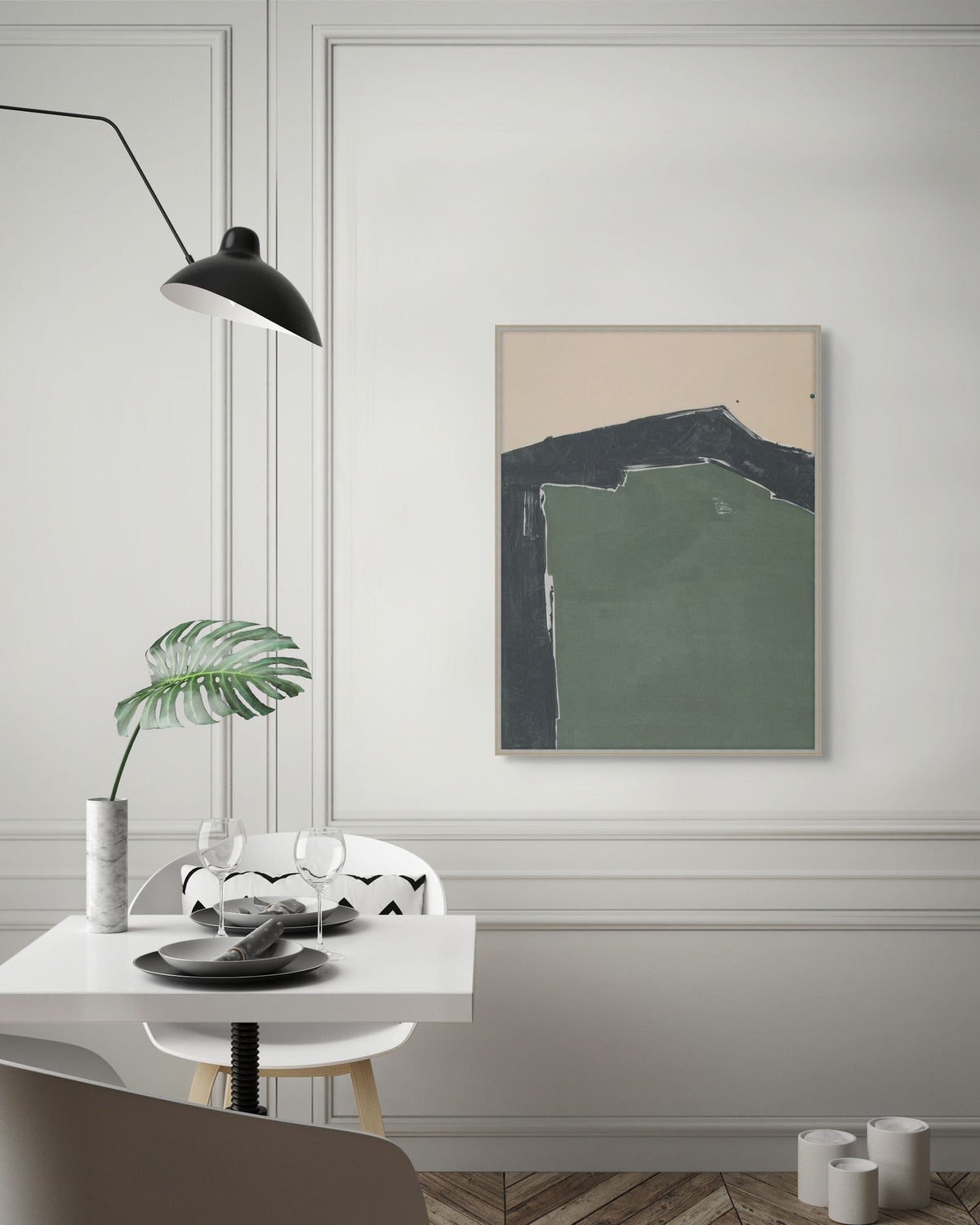 Shades of Green 2 in a room