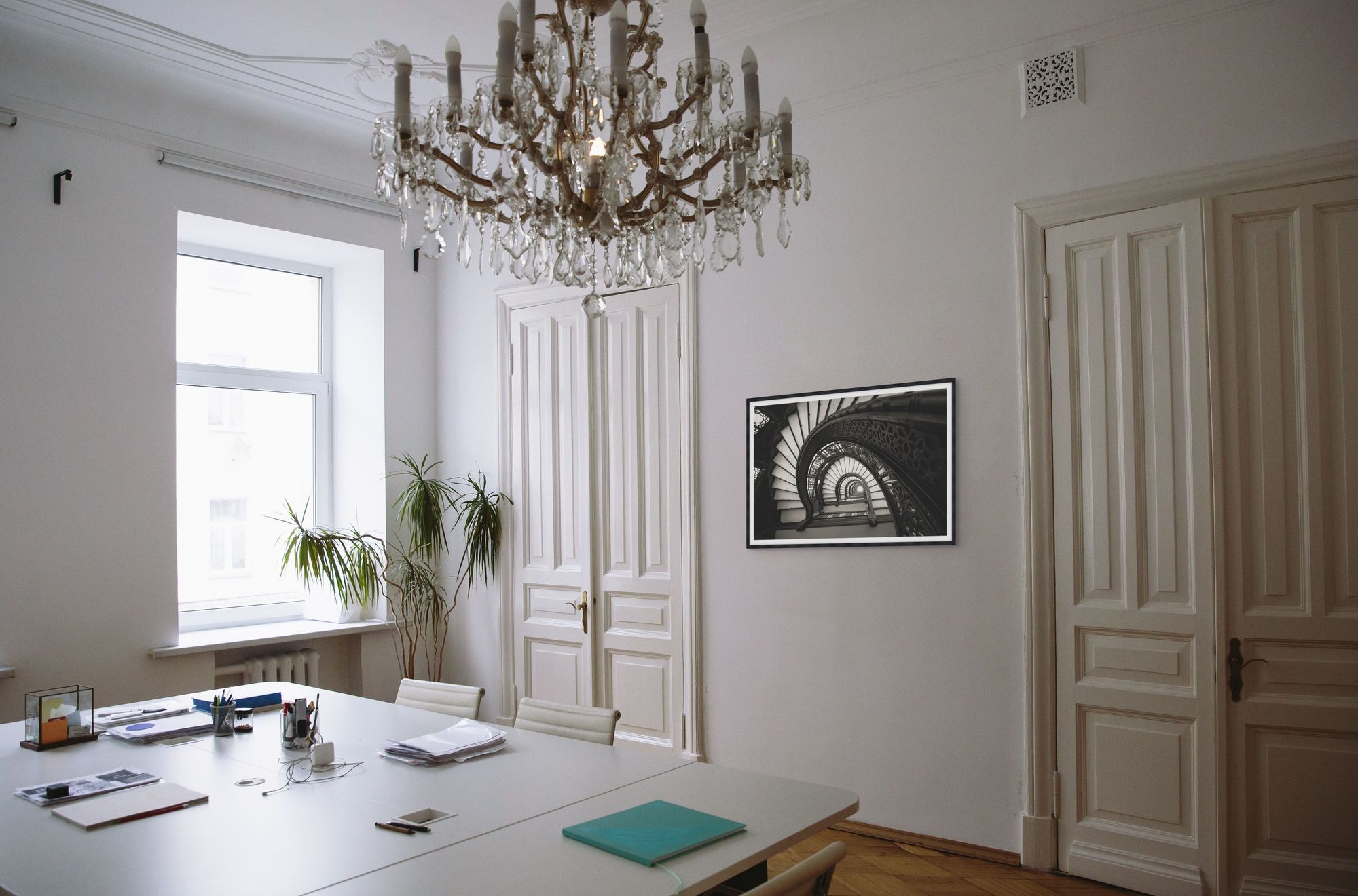 The Underside of Ascent 1 in a room