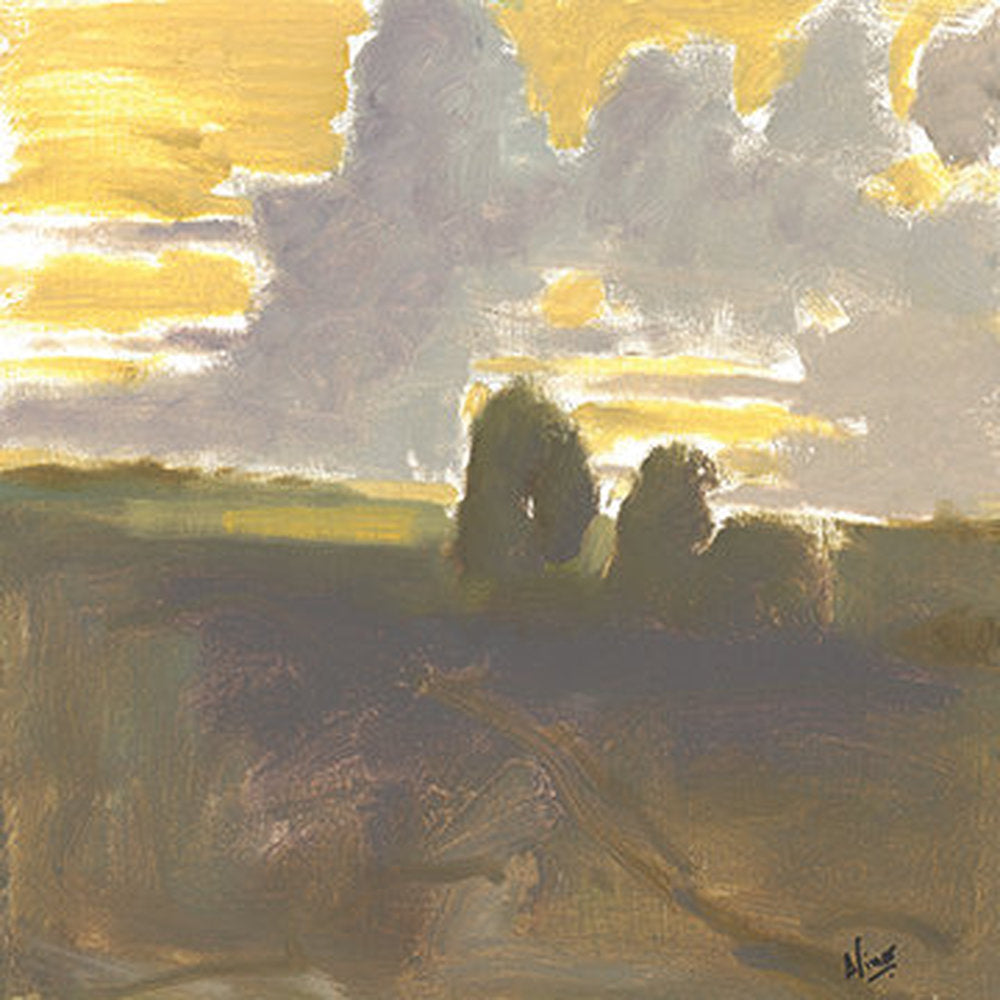 Three Trees Below Morning Sky 1 artwork