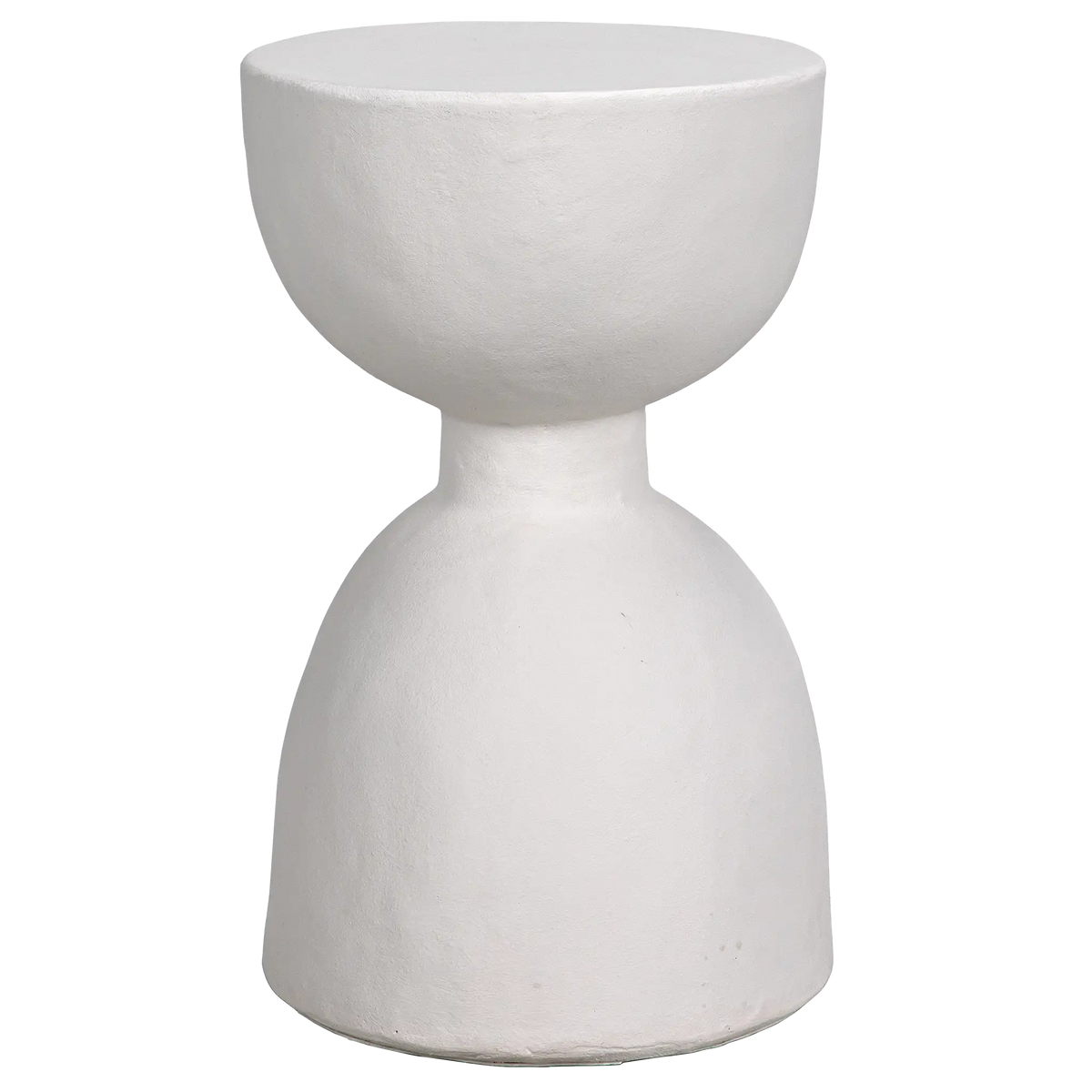 Hourglass Stool, White Fiber Cement – Benches by Noir Furniture | Sutter & Vale