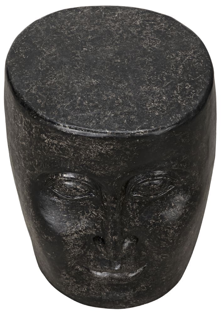 Head Side Table, Black Fiber Cement