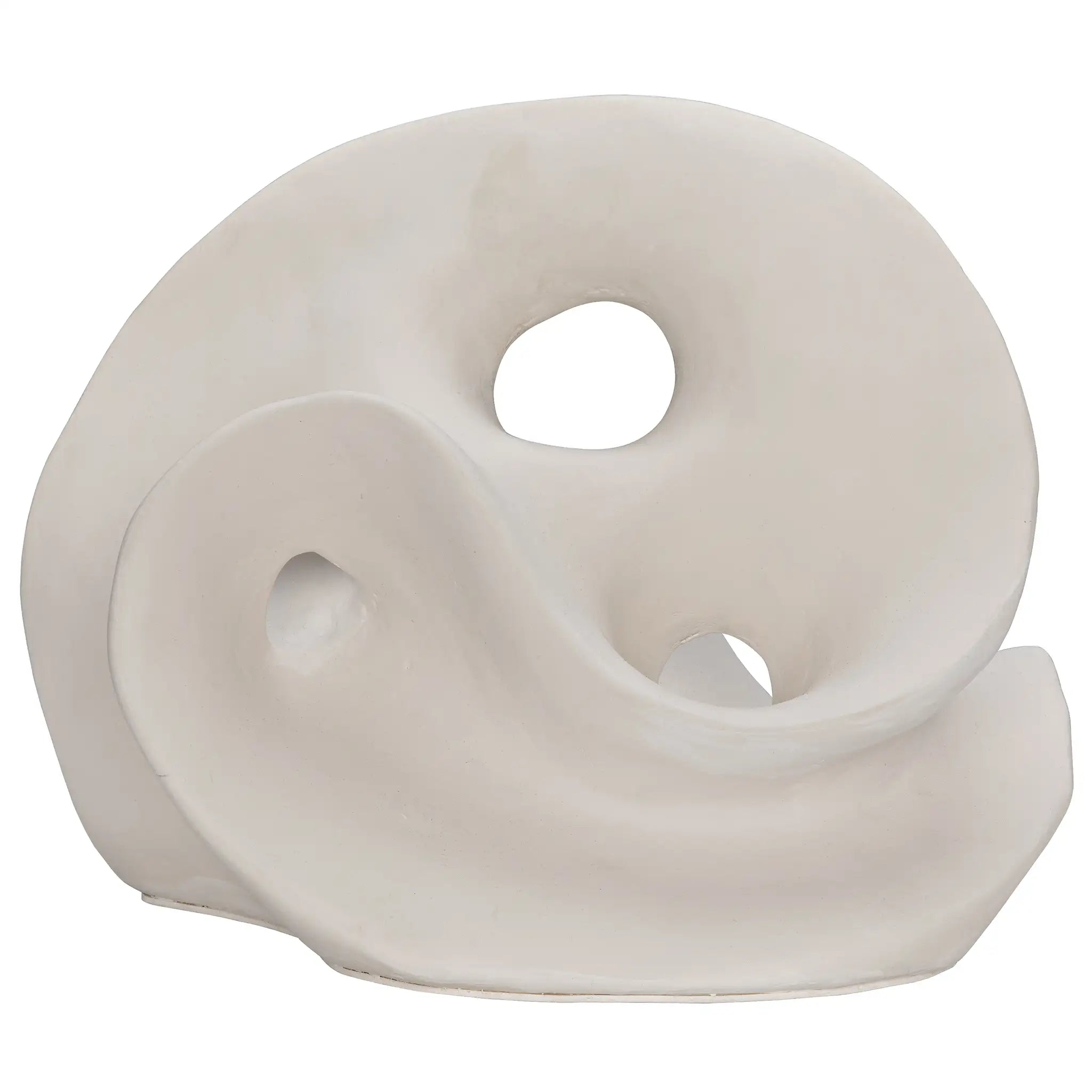 Traugott Sculpture, Fiber Cement in White — Noir Furniture