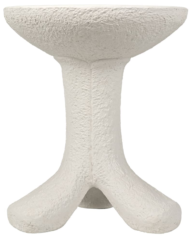 Laramy Side Table, White Fiber Cement by Noir Furniture | Sutter & Vale
