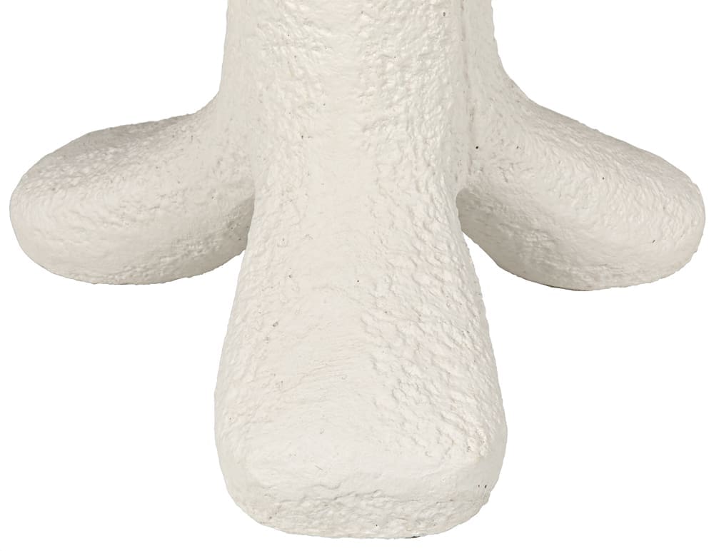Laramy Side Table, White Fiber Cement