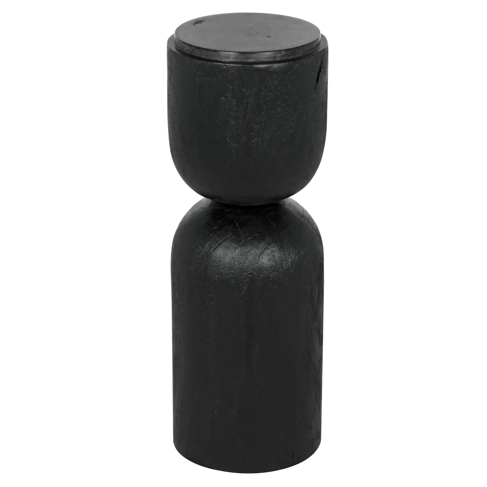 Kudoro Side Table, Small in Black Burnt — Noir Furniture