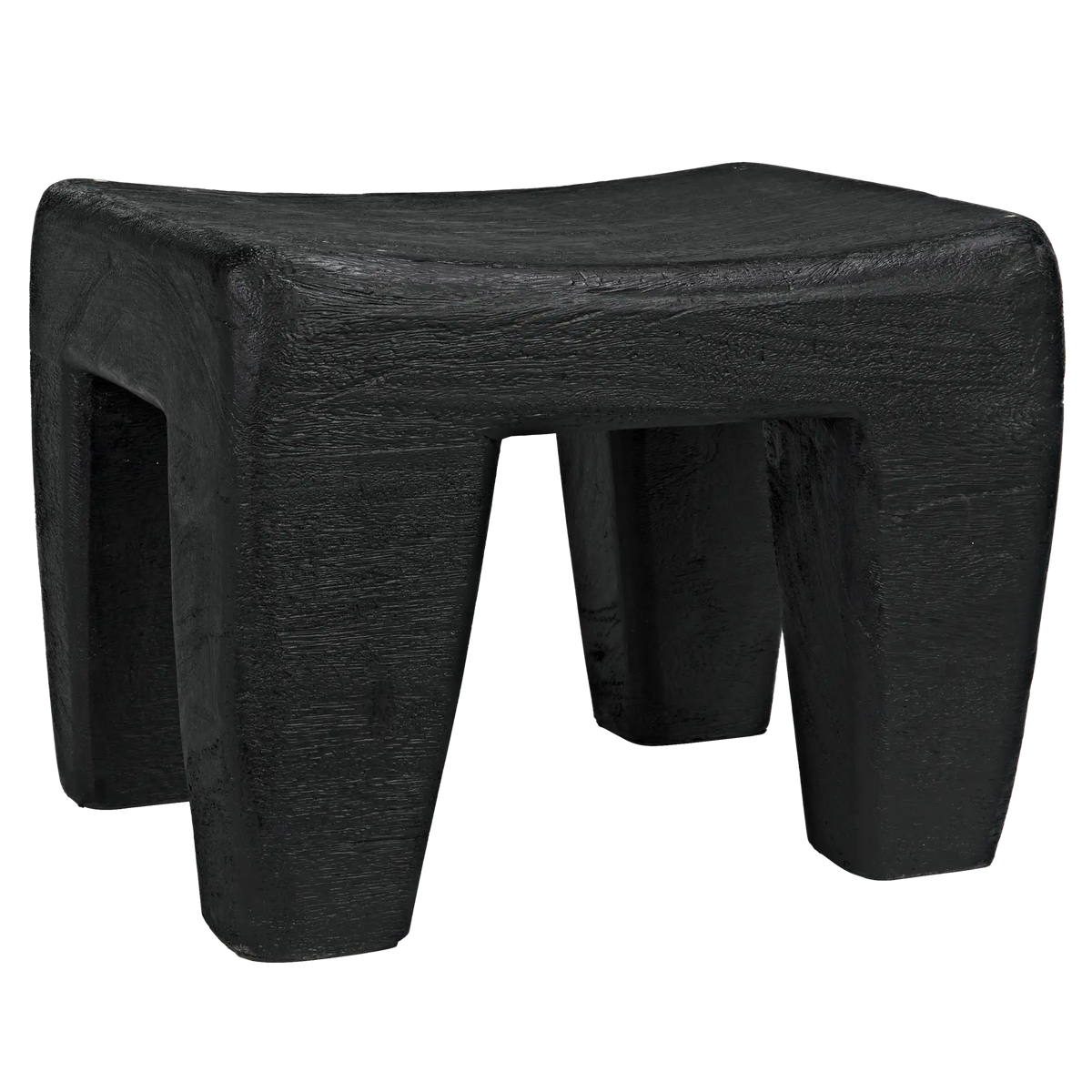 Sumo Stool, Black Burnt – Benches by Noir Furniture | Sutter & Vale