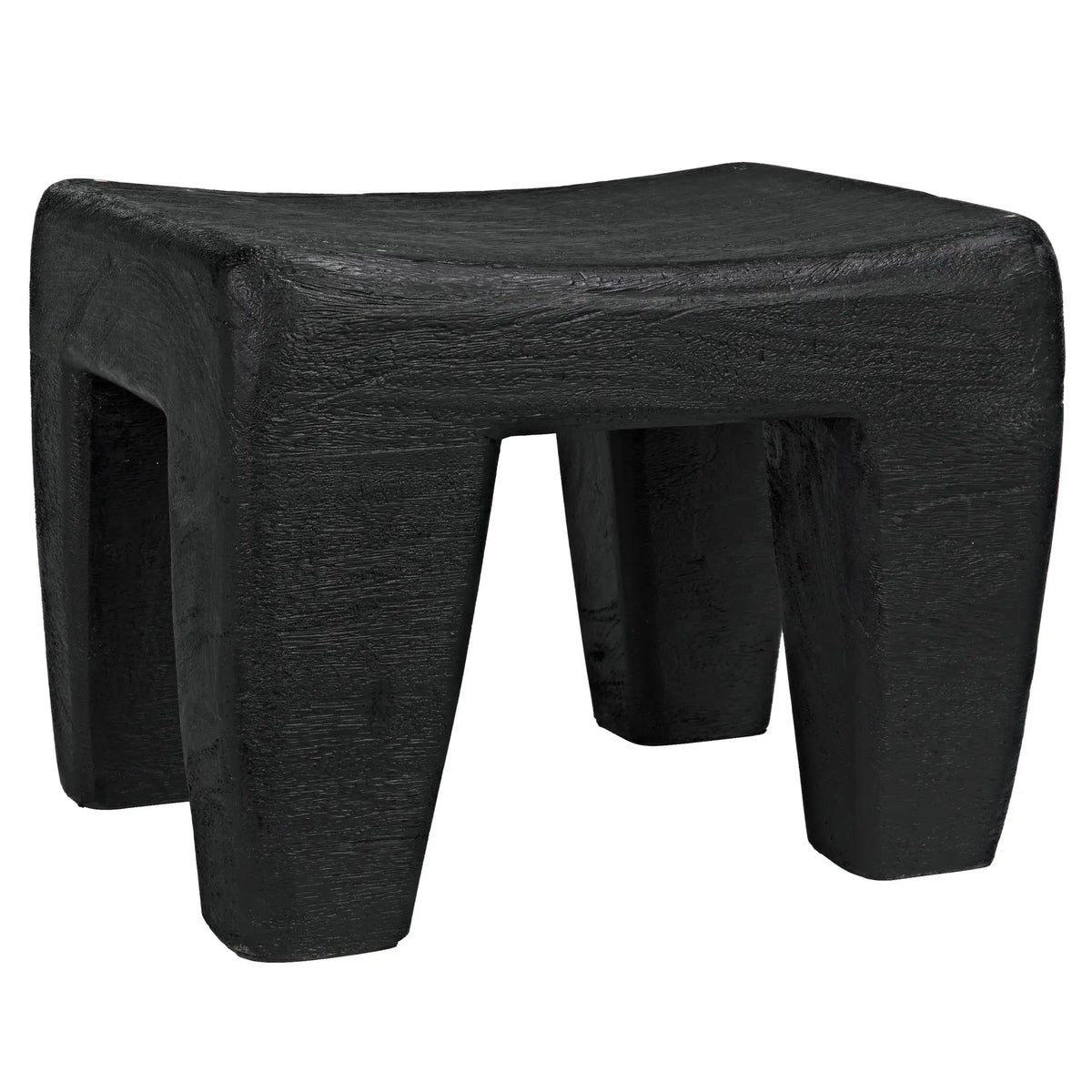 Sumo Stool, Black Burnt – Benches by Noir Furniture | Sutter & Vale