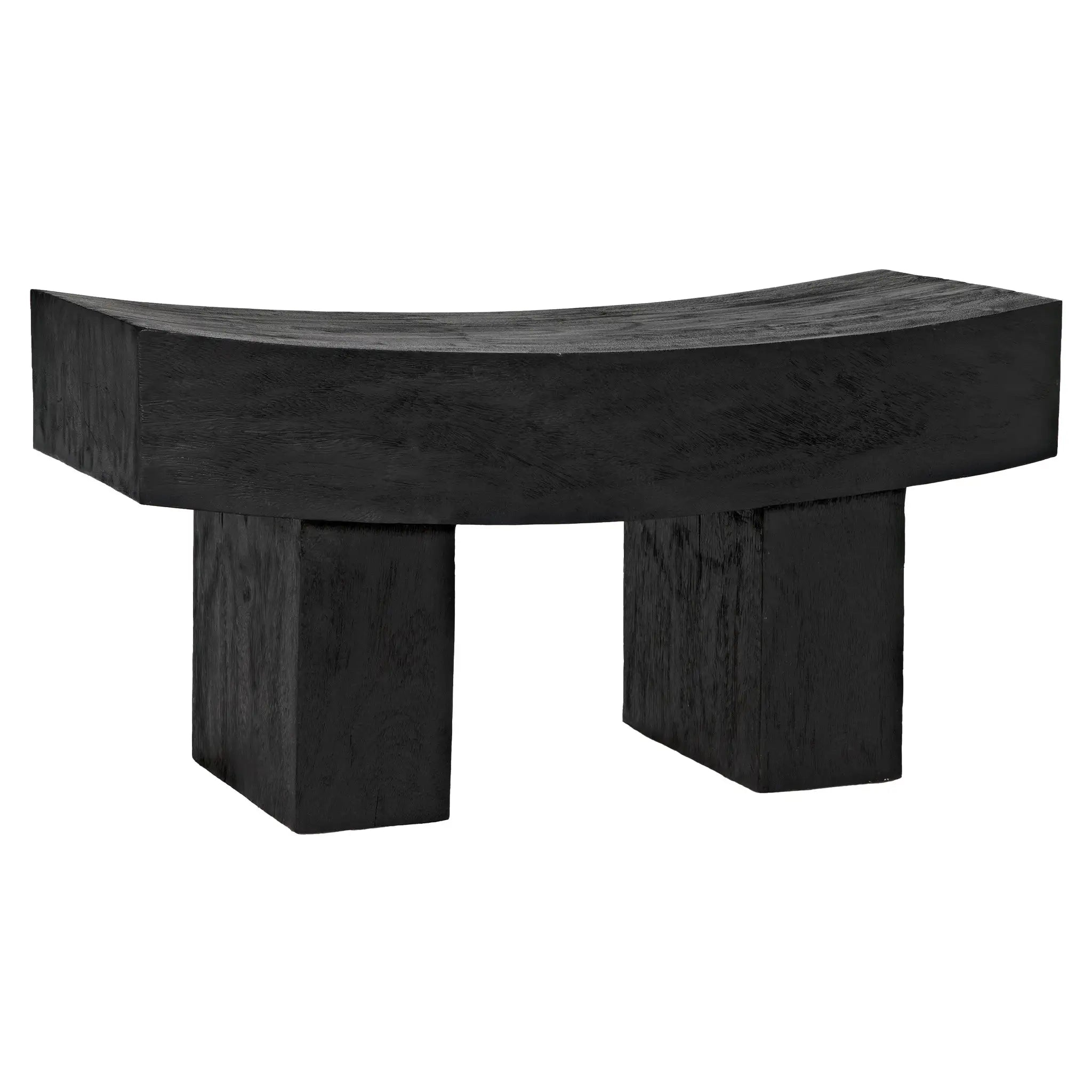 Bow Bench in Burnt Black — Noir Furniture