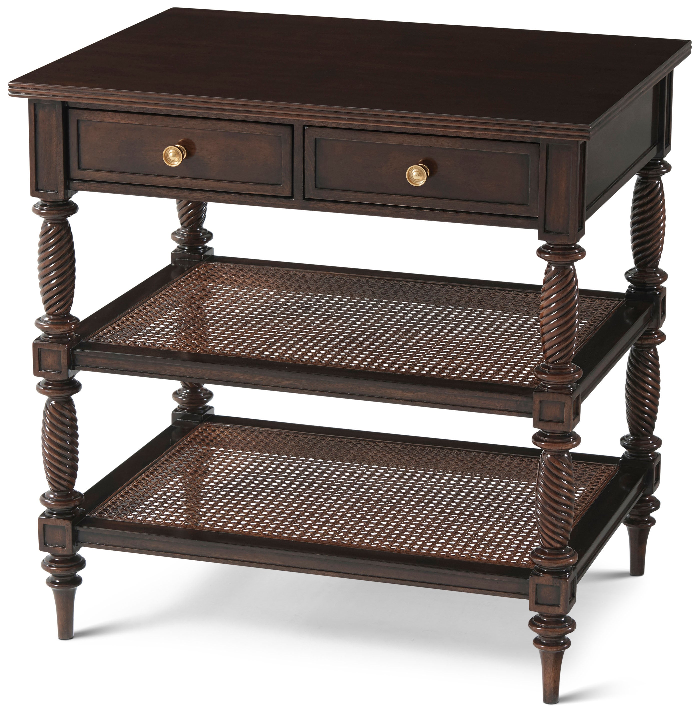 Blix Side Table in Mahogany - Theodore Alexander