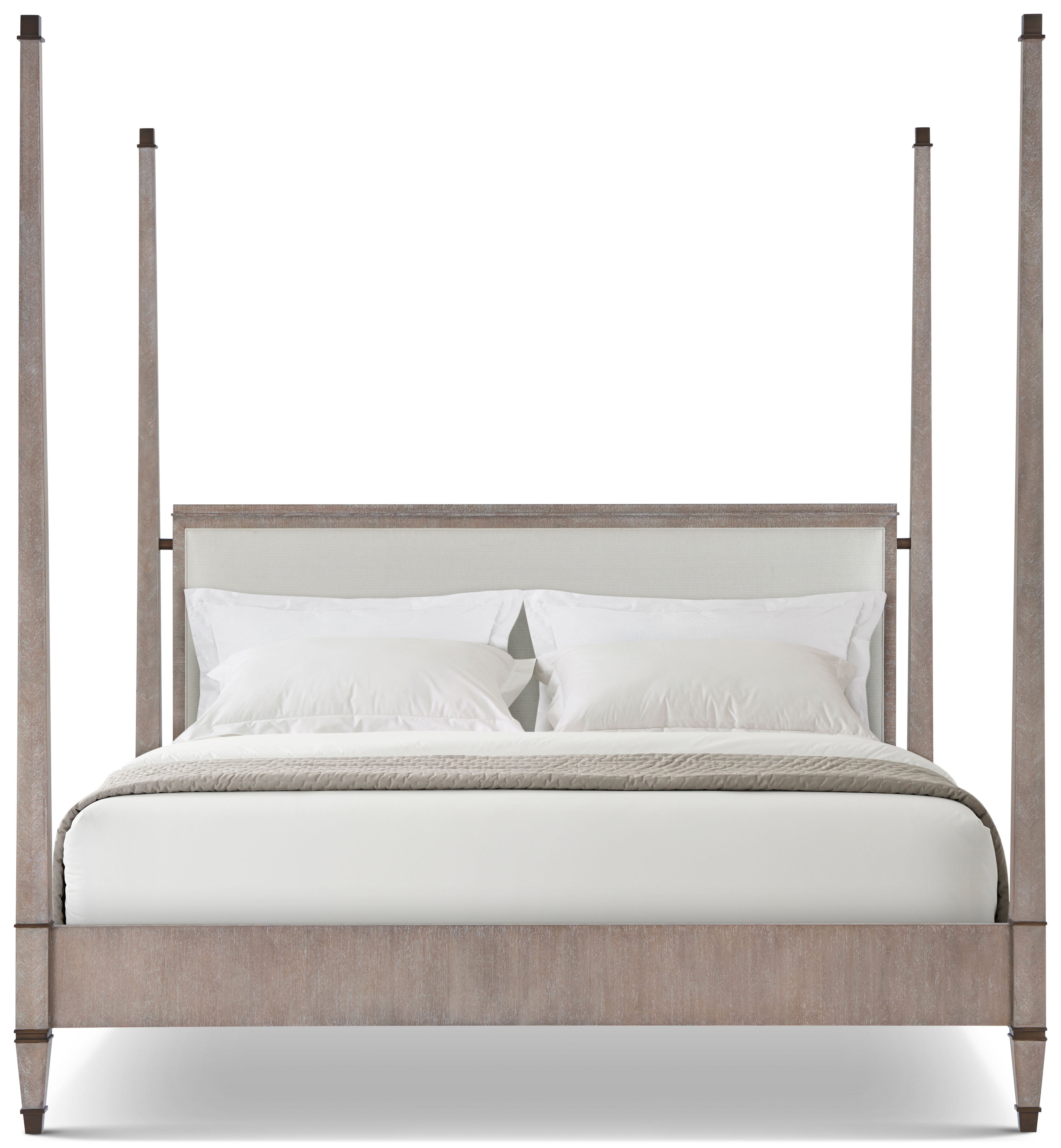 Markos Upholstered Poster US King Bed | Theodore Alexander | Sutter & Vale
