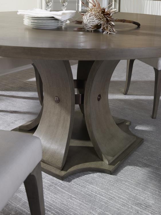 Sanford 64" Round Dining Table - Greige – Dining Tables by Century Furniture | Sutter & Vale