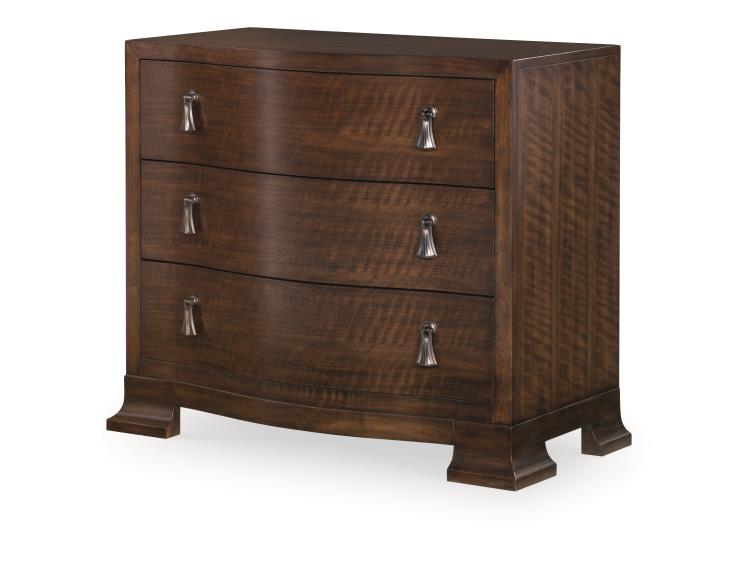 Frasier Serpentine Nightstand - Brunette – Nightstands by Century Furniture | Sutter & Vale
