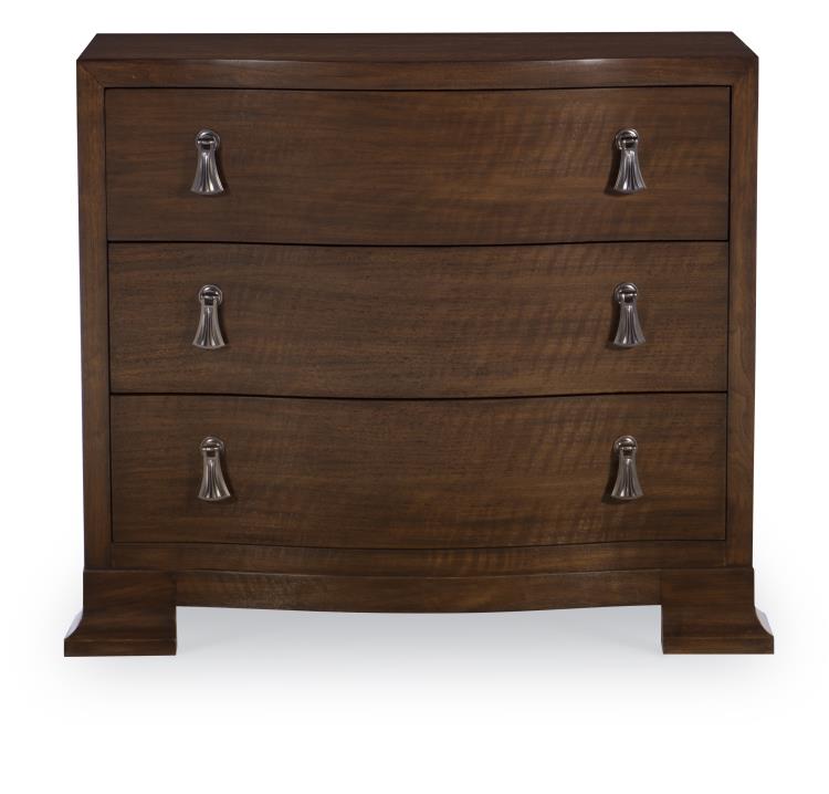 Frasier Serpentine Nightstand - Brunette – Nightstands by Century Furniture | Sutter & Vale