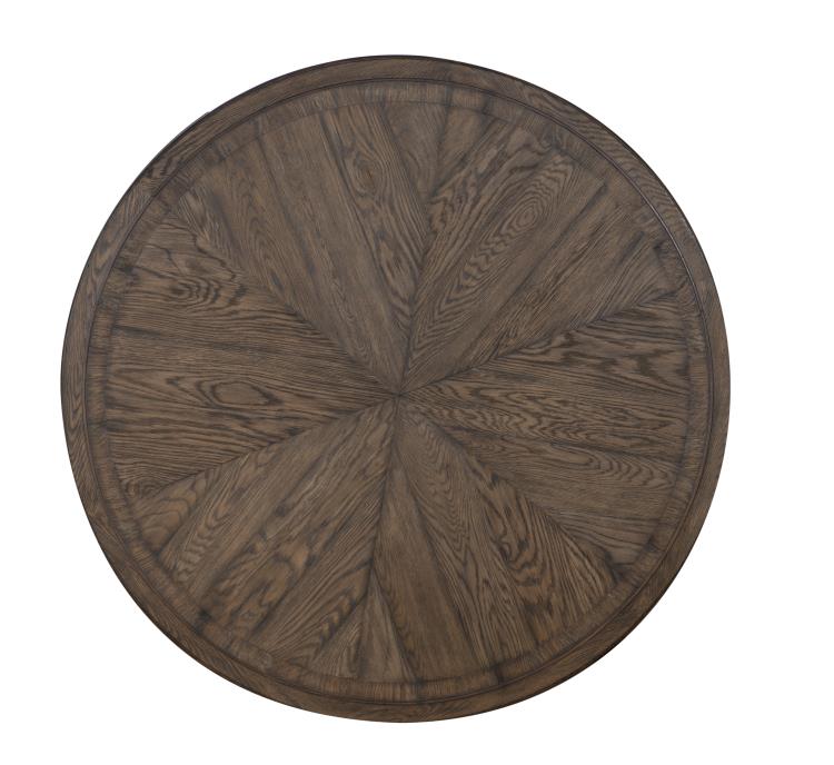 Collin 54" Round Dining Table - Brown Rustic – Round Dining Tables by Century Furniture | Sutter & Vale