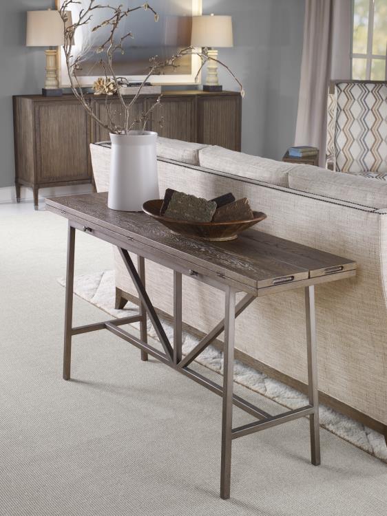 Phillip Flip-Top Table - Brown Rustic – Consoles by Century Furniture | Sutter & Vale