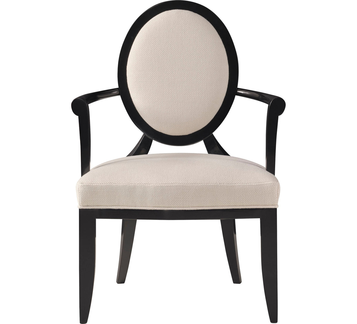 Oval X-Back Dining Arm Chair