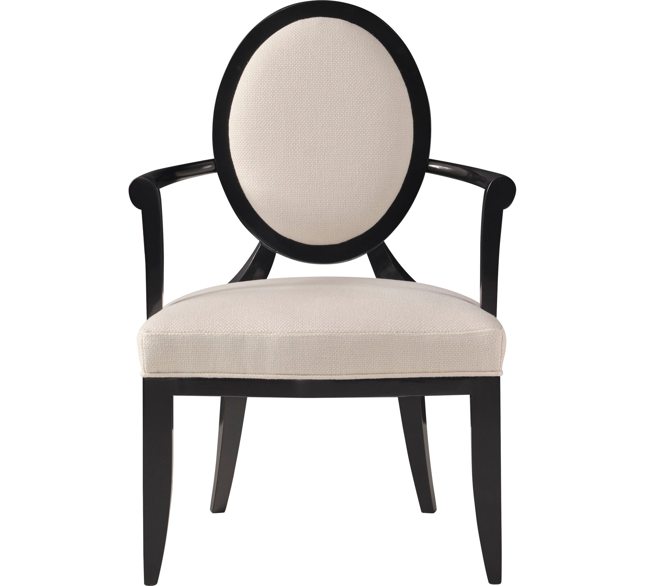 Oval X-Back Dining Arm Chair