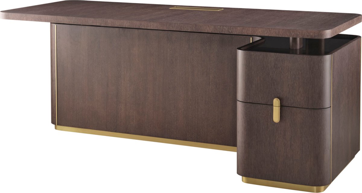 Fixed Height Desk with Wood Top – Office by Baker Furniture | Sutter & Vale