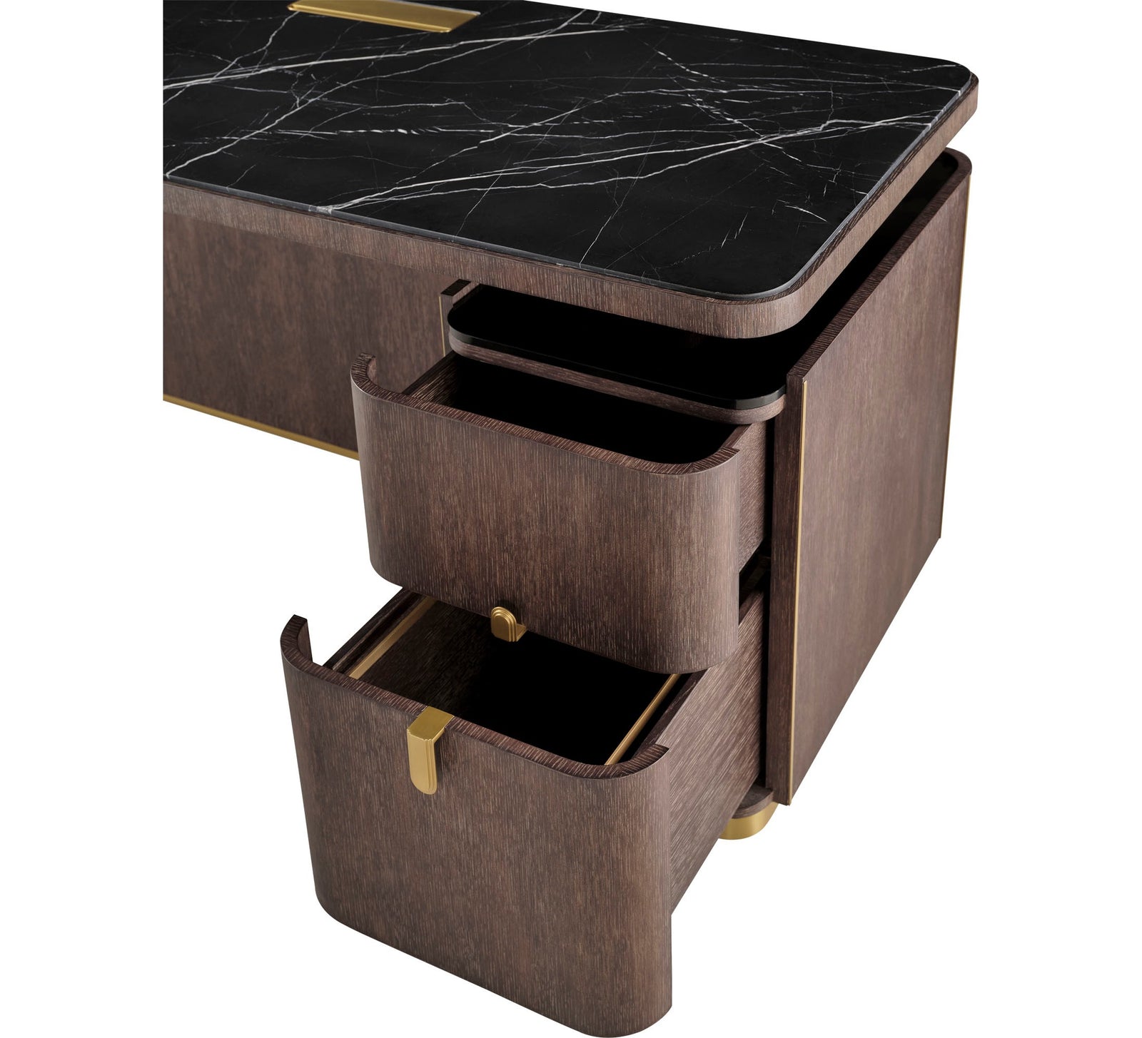 Fixed Height Desk with Marble