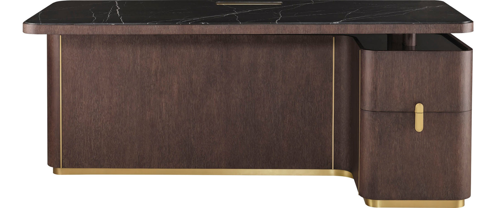 Fixed Height Desk with Marble