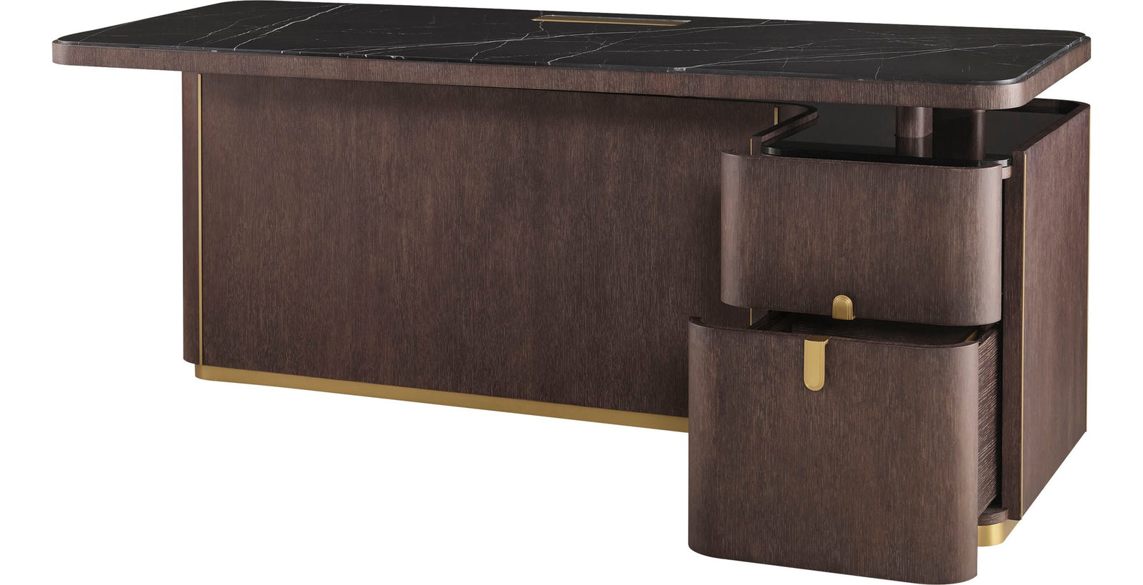 Fixed Height Desk with Marble