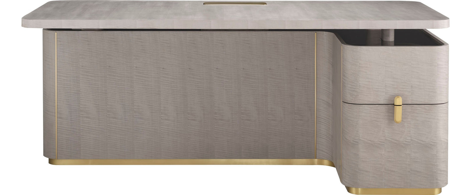 Fixed Height Desk with Wood Top