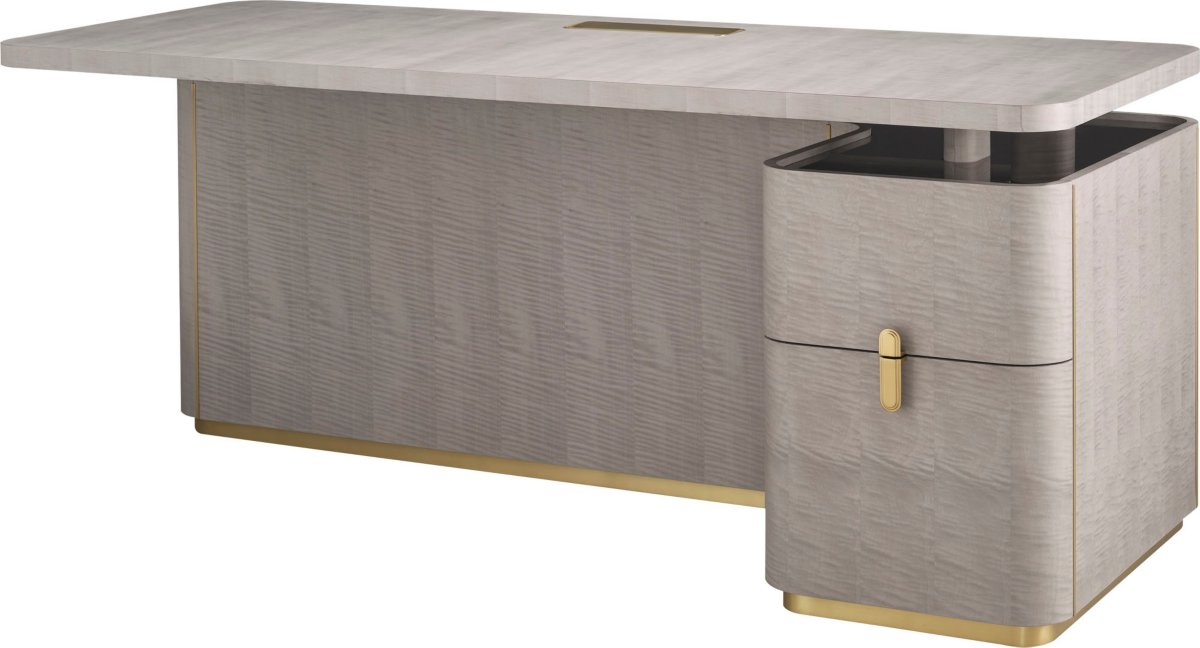 Fixed Height Desk with Wood Top – Office by Baker Furniture | Sutter & Vale