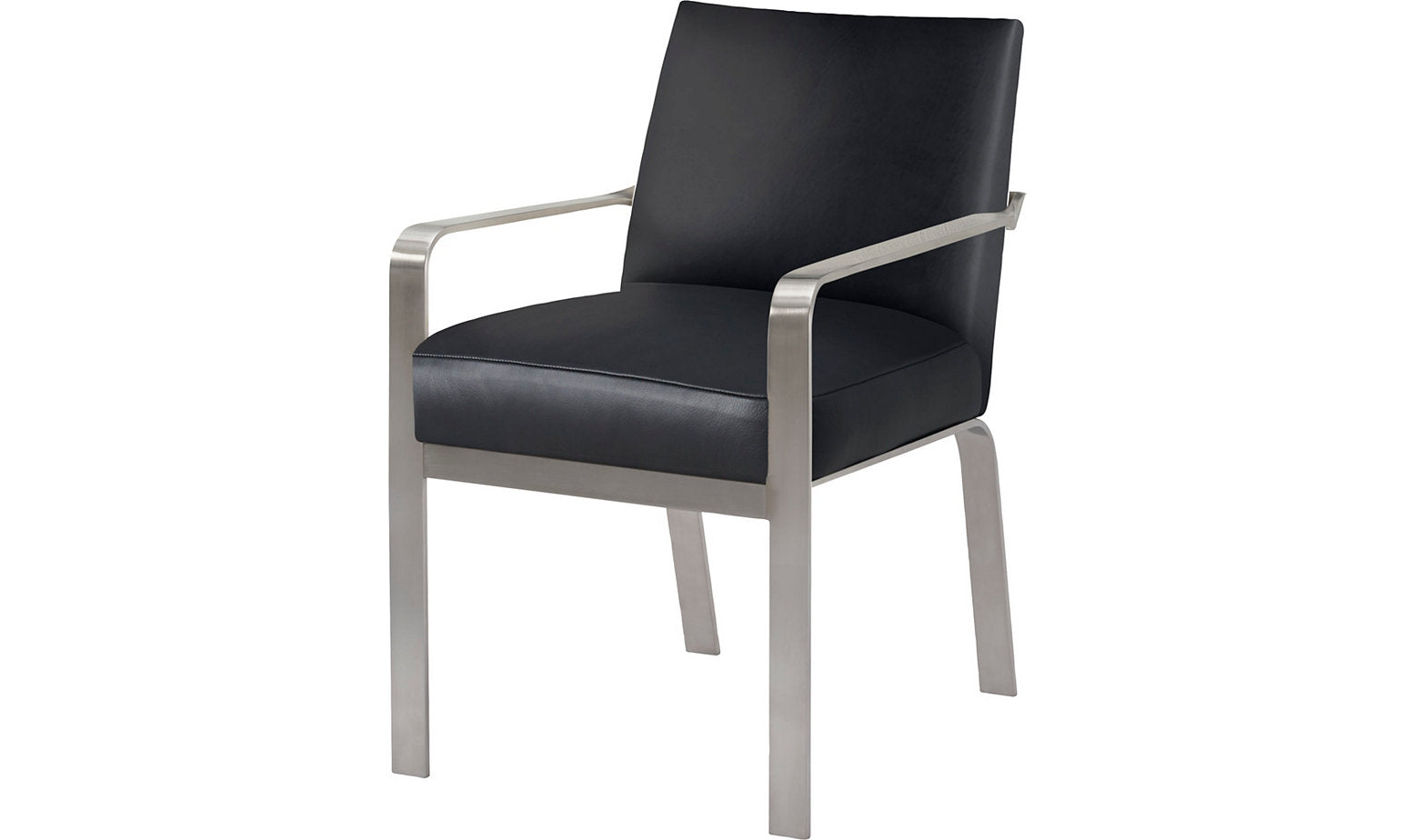 Zara Arm Chair - Black Leather – Accent Chairs by Baker Furniture | Sutter & Vale