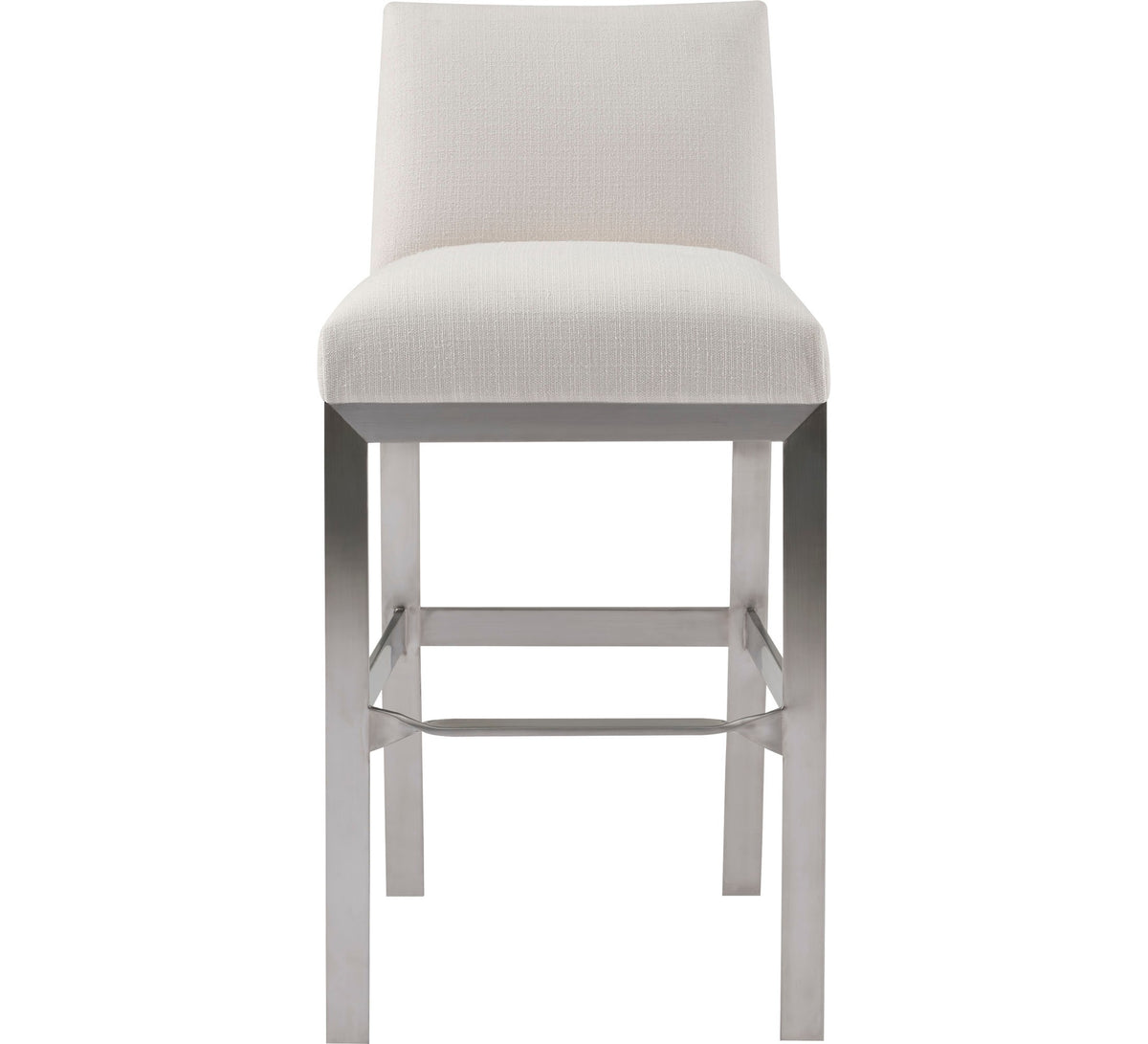 Zara Armless Barstool - Black Leather