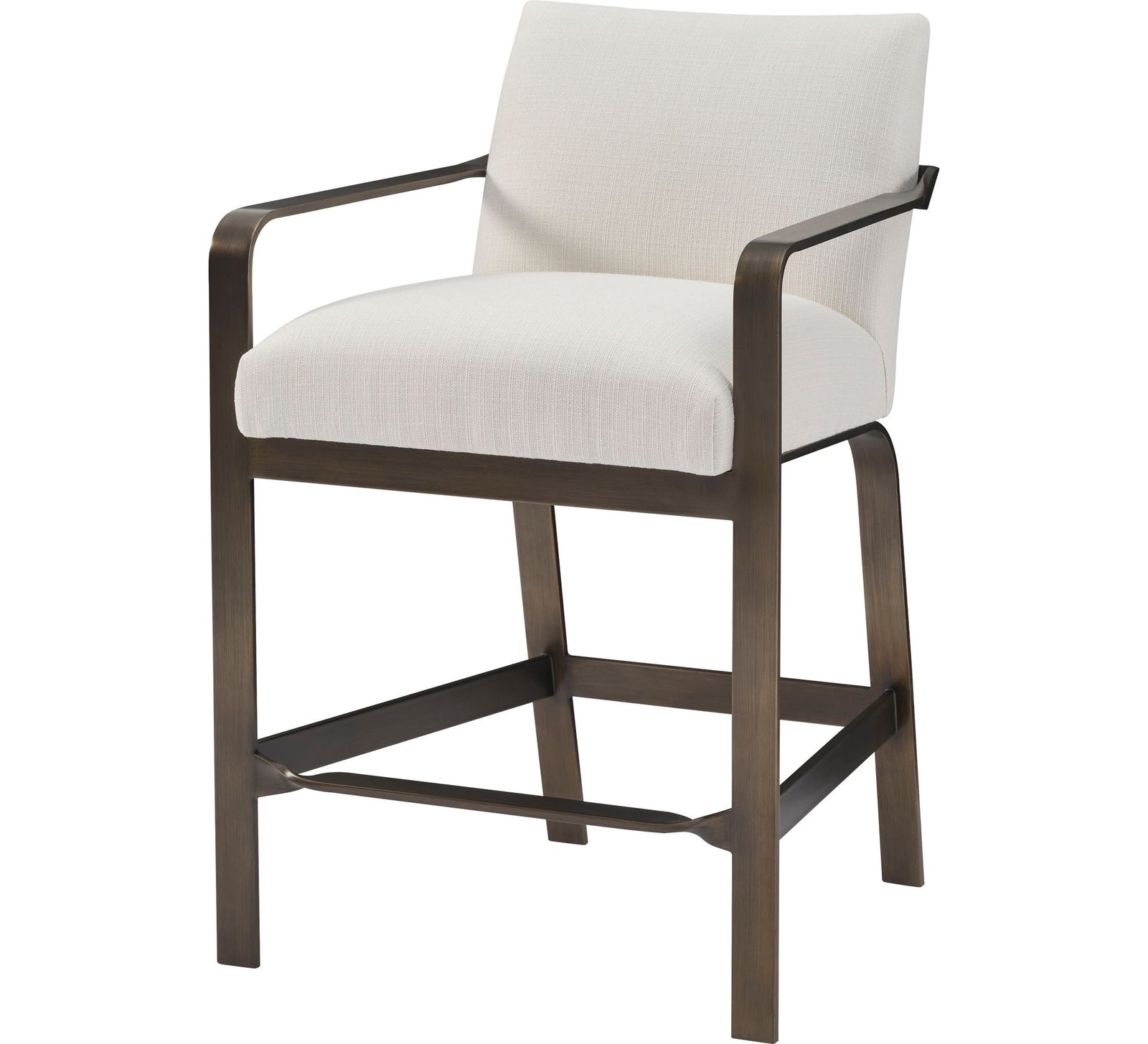 Ezra Counter Stool - Black Leather