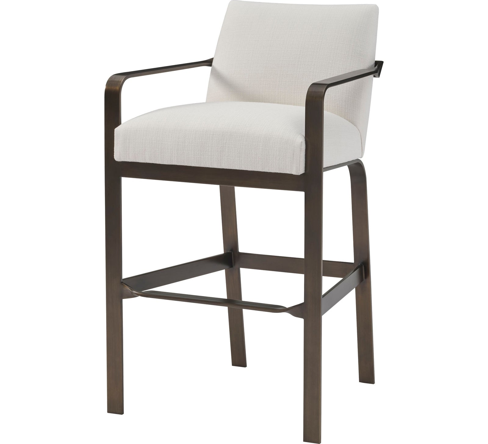 Ezra Barstool - Black Leather